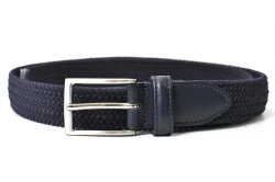 Stretch Mesh Belt (ストレッチメッシュベルト) メンズベルト「プレリーギンザ」 NB28270　ネイビー　正面