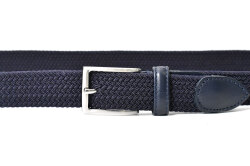 Stretch Mesh Belt (ストレッチメッシュベルト) メンズベルト「プレリーギンザ」 NB28270　ネイビー　正面